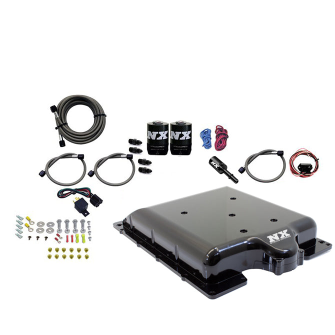 Tapa de compresor billet con nitro integrado sin botella para Dodge Hellcat / Demon Nitrous Express NX 20972-00