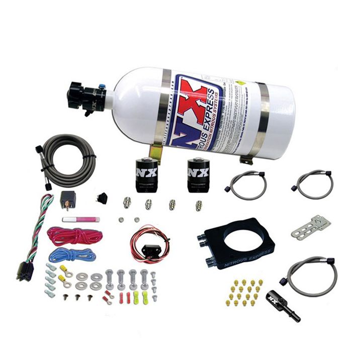 Nitrous Express NX 20990-10 Hemi Plate System (50-400 HP) with 10 lb Bottle