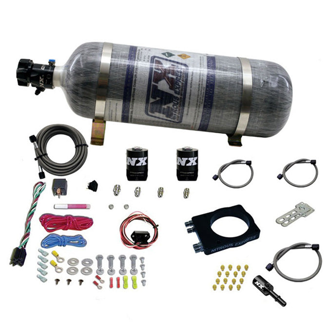 Sistema Hemi Plate de 90 mm (50-400 CV) con botella composite de 12 Lb Nitrous Express NX 20990-12