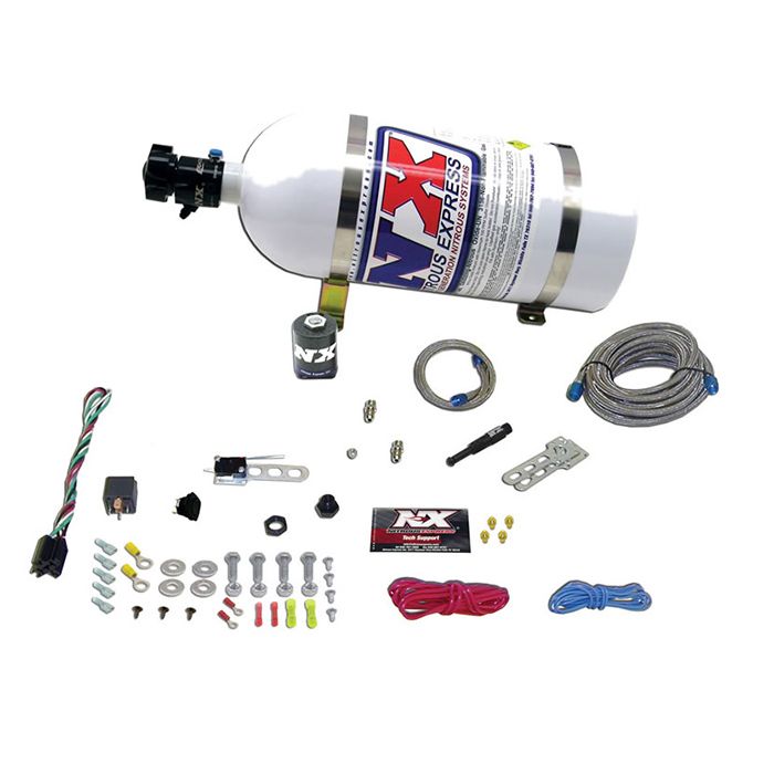 Sistema de inyección electrónica de combustible (EFI) de una sola boquilla seca 12LB Nitrous Express NX 21000-12