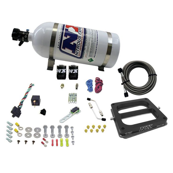 Conventional Plate System 4500, gasoline, Stage 6, 50-300 hp with 10 lb bottle, Nitrous Express NX 30070-10