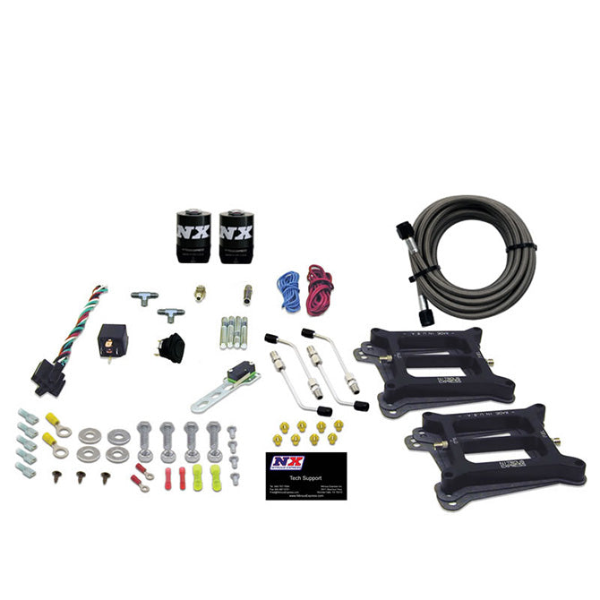 Sistema de placa convencional Dual 4150 gasolina Stage 6 50-300 CV sin botella Nitrous Express NX 30240-00