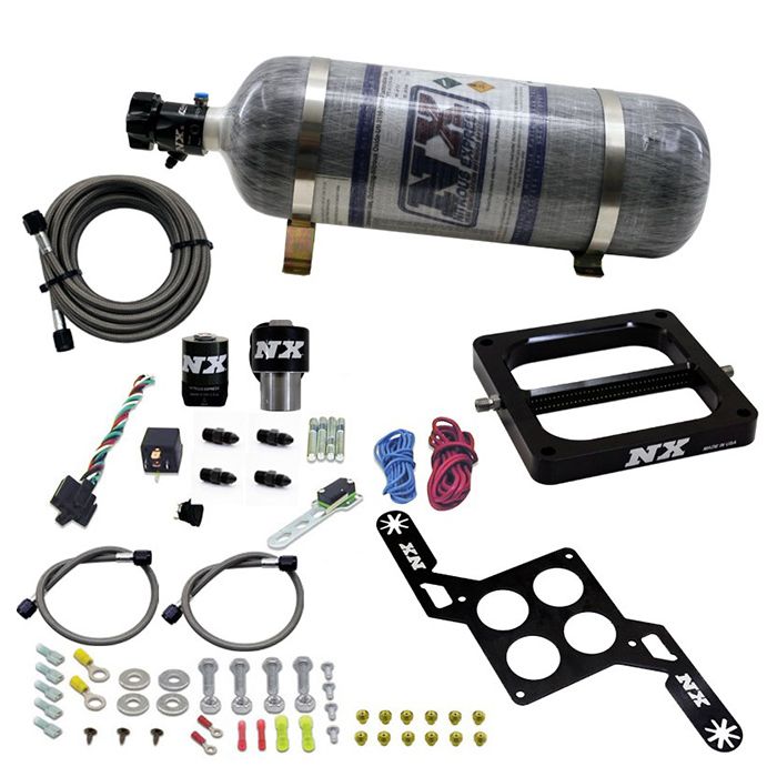 Conventional Plate System RNC 4500 300-650 Hp with 12 lb carbon fiber bottle Nitrous Express NX 55070-12