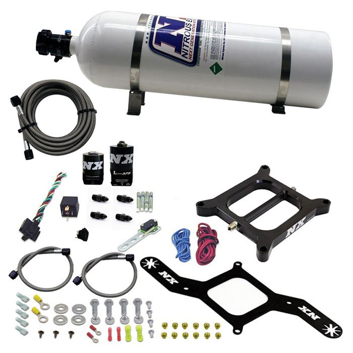 NX 55140-15 Nitrous Express RNC Conventional 4150 Plate System, 300-750 HP with 15 lb bottle