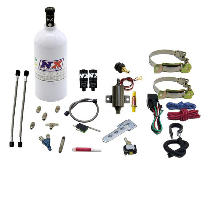 Sistema Piranha monocilíndrico con botella de 2,5 lb Nitrous Express NX 60011P
