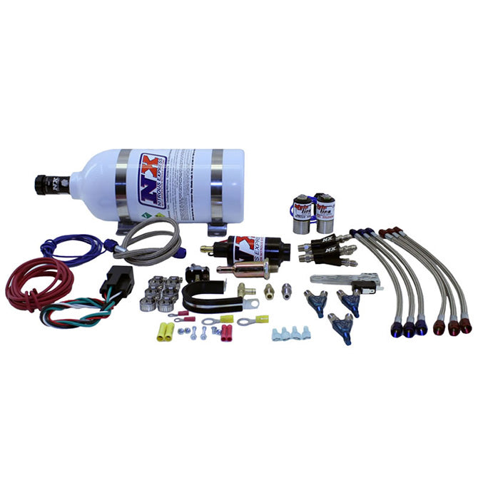 Sistema Mainline de tres cilindros con botella de 2,5 lb Nitrous Express NX 62027P