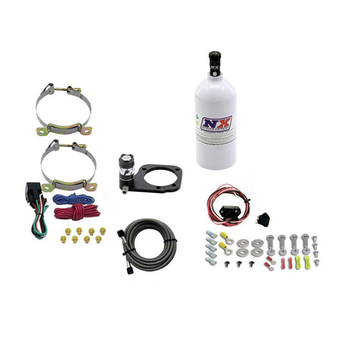 Sistema de placa nitrous seco para Harley 2001+ Soft-Tail con botella de 1,0 lb Nitrous Express NX 62110-1.0P