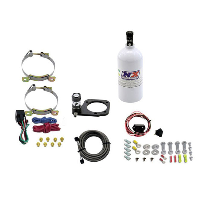 Sistema de nitro seco con placa para Harley Soft-Tail 2001+ con botella de 2,5 lb Nitrous Express NX 62110-2.5P