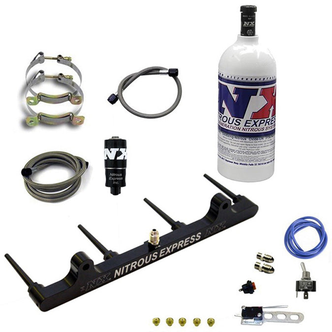 Sistema de spray bar billet para Hayabusa 2008+ con botella de 1 lb Nitrous Express NX 62201-1.0P