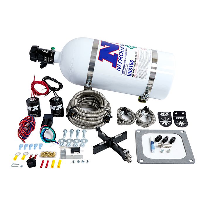 Covert 4500 Cross Plate System Stage 6 50-300 Hp with 10 lb bottle Nitrous Express NX 63071-10