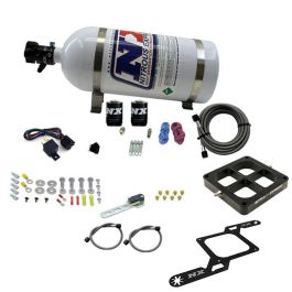 4500 Billet Crossbar Plate System Single Stage 250-750Hp with 10Lb Bottle Nitrous Express NX 63870-10