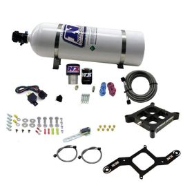 4150 Billet Crossbar Plate System Single Stage 250-650Hp with 15Lb Bottle Nitrous Express NX 63940-15