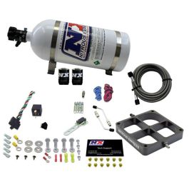 8500 Billet Crossbar Plate System Single Stage 100-500Hp with 10Lb Bottle Nitrous Express NX 63980-10