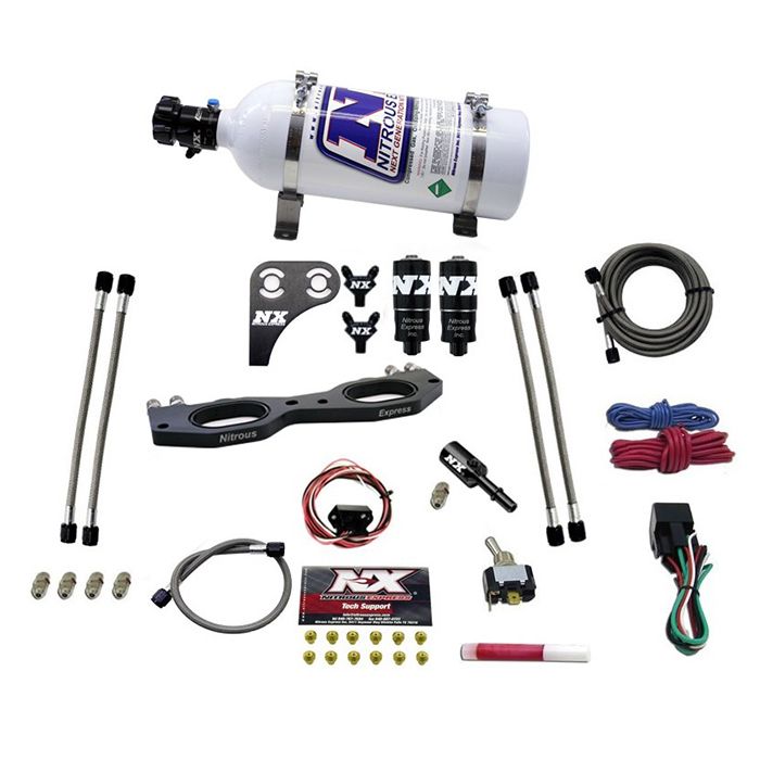 Sistema de inyección de óxido nitroso para Polaris RZR 900 con botella de 5 lb Nitrous Express NX 67001-05P