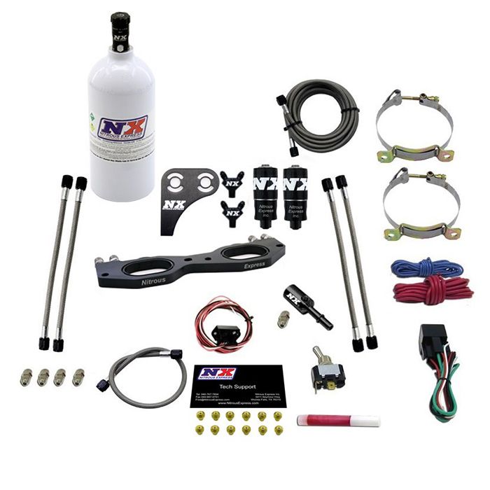 Sistema de inyección de óxido nitroso para Polaris RZR 1000 con botella de 2.5 lb Nitrous Express NX 67002-2.5P