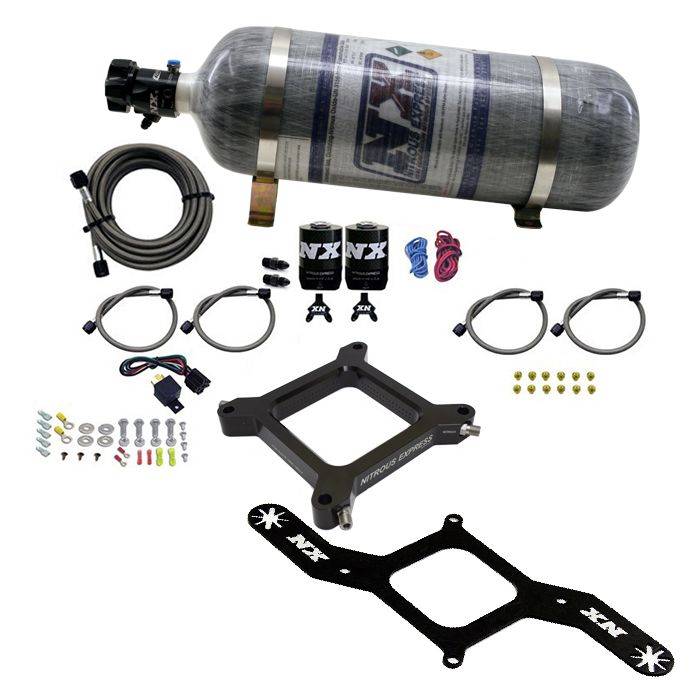 4150 Assassin Plate Gasoline Stage 6 50-300 HP with 12lb Carbon Bottle Nitrous Express NX 67040-12