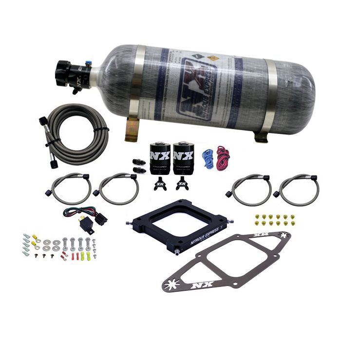 4500 Assassin Plate Gasoline Stage 6 50-300Hp with 12lb Carbon Fiber Bottle Nitrous Express NX 67070-12