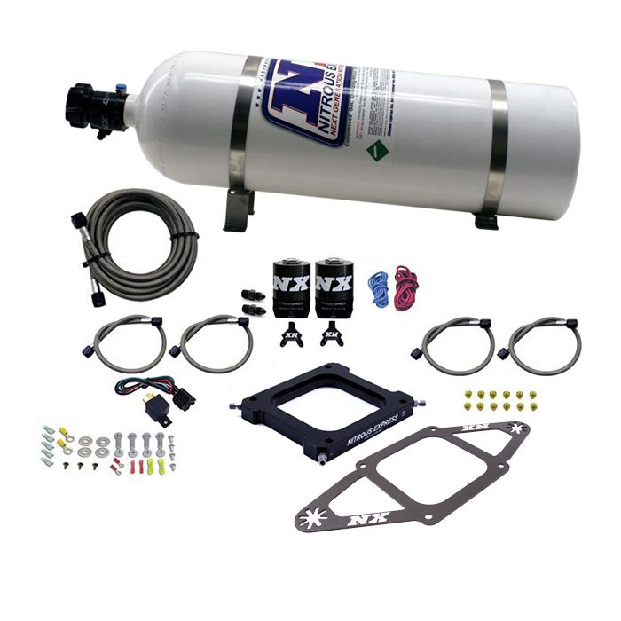 4500 Assassin Plate Gasoline Stage 6 50-300Hp with 15Lb Nitrous Express NX 67070-15 bottle