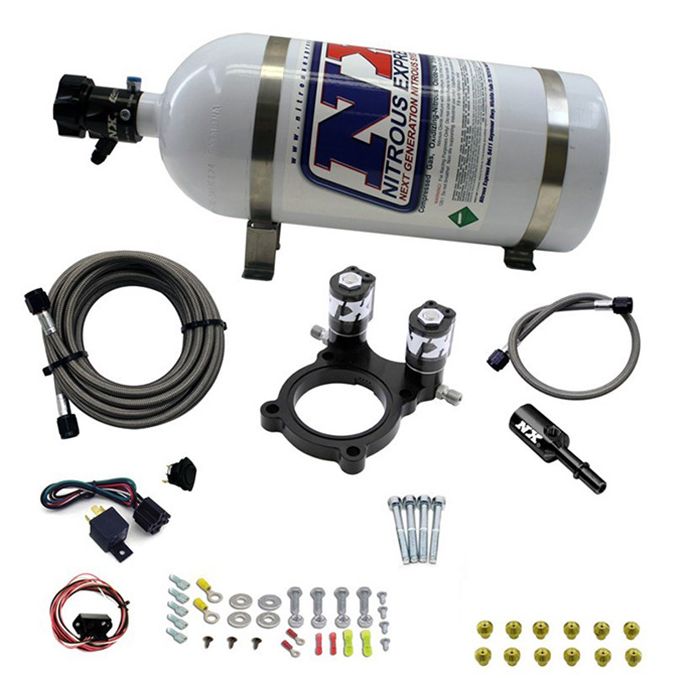 Sistema de inyección de óxido nitroso para Can-Am Maverick 1000cc con botella de 5 lb Nitrous Express NX 67200-05P