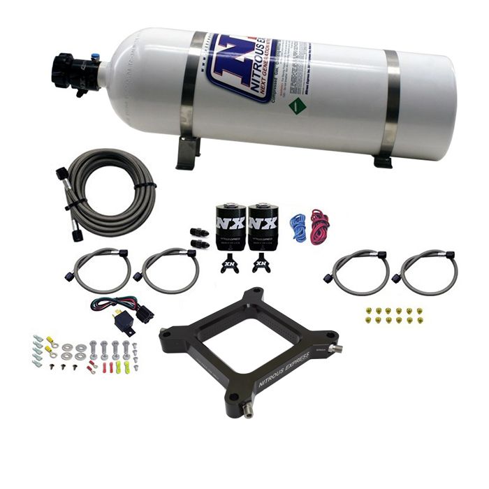 4150 Assassin Plate Alcohol Pro-Power 100-500Hp with 15Lb Bottle Nitrous Express NX 67545-15