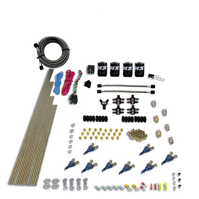 Sistema de óxido nitroso de puerto directo EFI de 8 cilindros para gasolina (200-500 CV) sin botella Nitrous Express NX 80001EFI-00