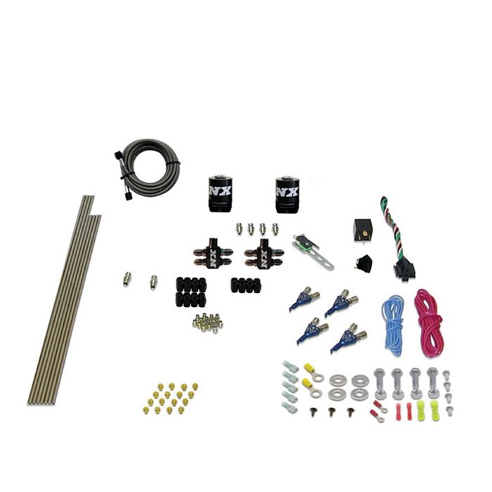 Sistema de inyección directa de gas de 4 cilindros, 100-150-200-250 Hp, sin botella, Nitrous Express NX 80004-00