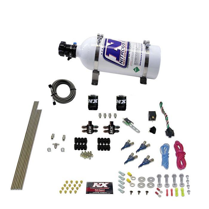 Sistema de óxido nitroso de inyección directa EFI para motores de gasolina de 4 cilindros (100-150-250 CV) 5LB Nitrous Express NX 80004EFI-05