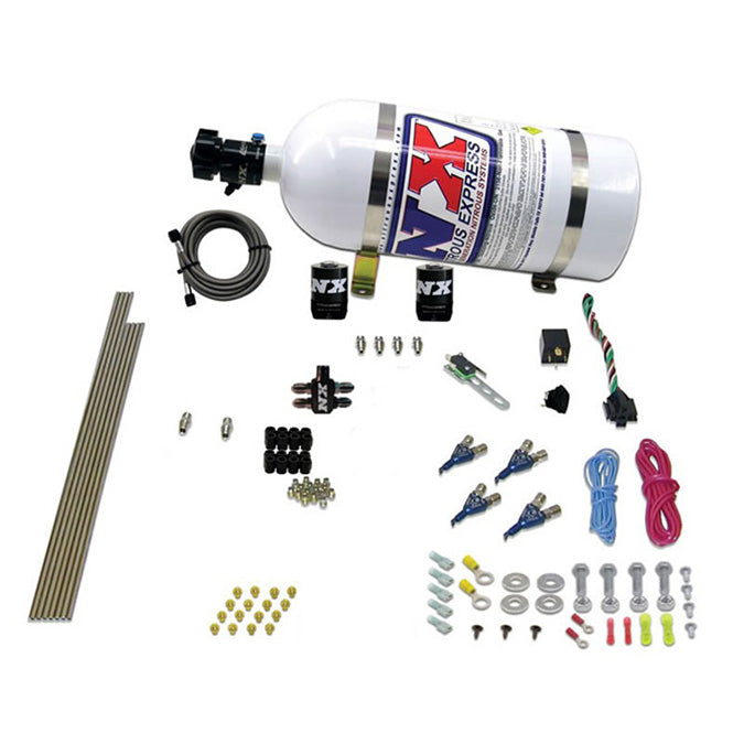 Sistema de nitro direct port de 4 cilindros EFI gasolina (100-150-250 CV) 10Lb Nitrous Express NX 80004EFI-10