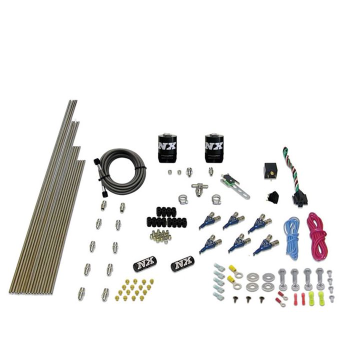 Sistema de óxido nitroso de puerto directo EFI de 6 cilindros para gasolina (150-375 CV) sin botella Nitrous Express NX 80006EFI-00