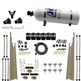 8-Cyl Triple-D Dry Direct Port 3 Stage Dry 6 Solenoids 15LB Nitrous Express NX 80020-15