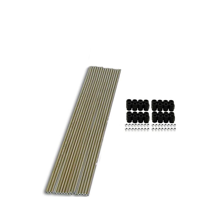 Kit de tuberías de 8 cilindros con tuercas B y manguitos Nitrous Express NX 80085