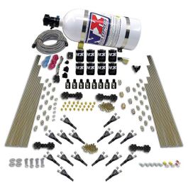 Shark Dual Stage 16 Nzls 200-1200Hp with 12Lb Carbon Bottle Nitrous Express NX 90008-12