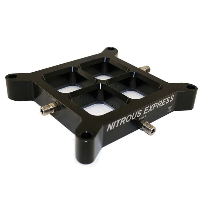 Dual-entry machined aluminum crossbar plate only, 4150 flange, Nitrous Express NX NP616