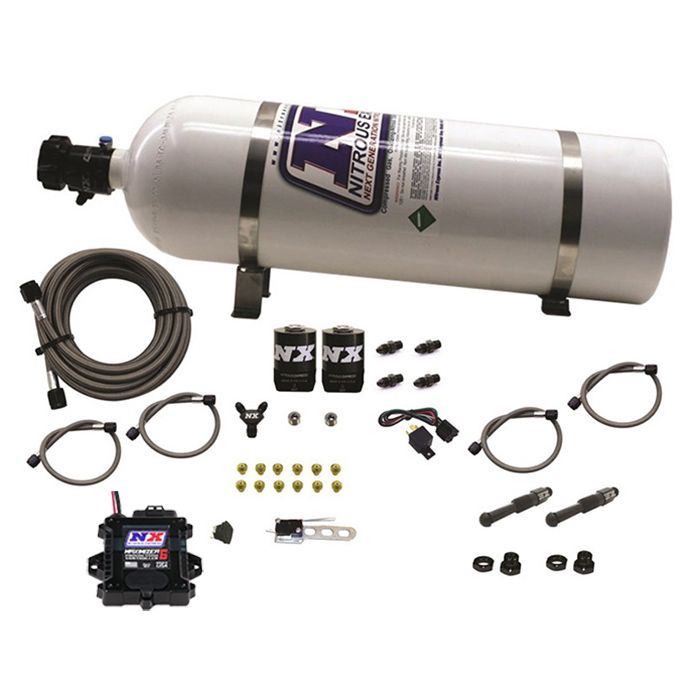 Sistema de óxido nitroso diésel de doble etapa con controlador progresivo Nitrous Express NX NXD4000