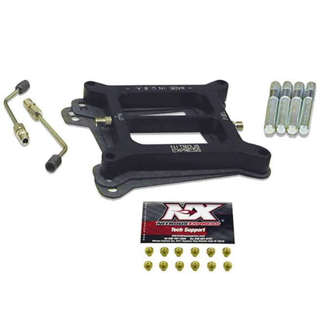 4150 Conventional Pro Power incluye todos los conectores y ajustes de CV Nitrous Express NX NX504