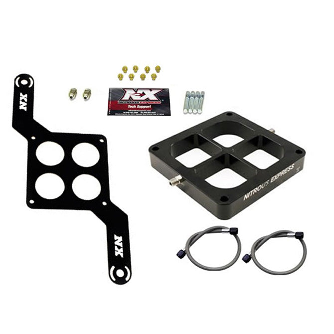 Conversión de placa Pro Power Crossbar de entrada simple brida 4500 100-500 CV Nitrous Express NX NX619