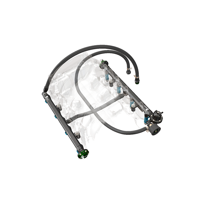 Kit de tuberías para riel de combustible Radium Engineering para Toyota 2UZ-FE sin VVT-i