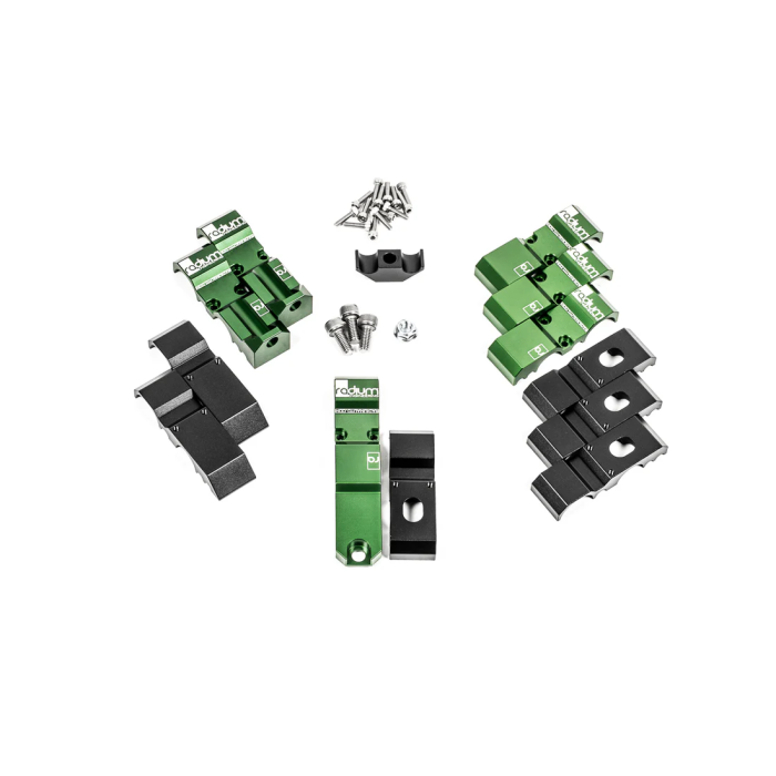 Radium Engineering Fuel Brake Line Clamp Kit for Mitsubishi EVO 1-6