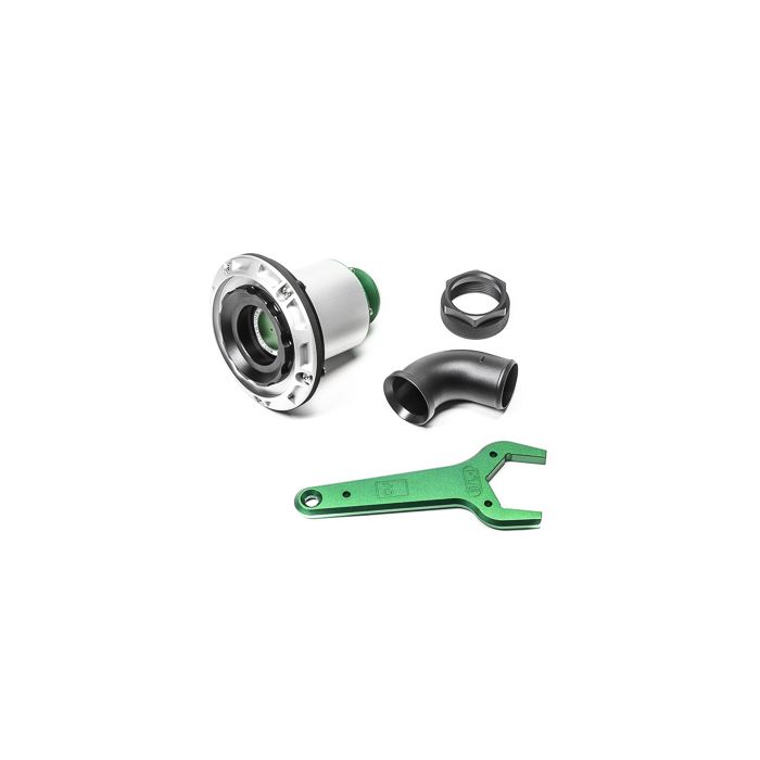 Radium Engineering Dry-Break 1.5 inch Female Vent Elbow, Removable