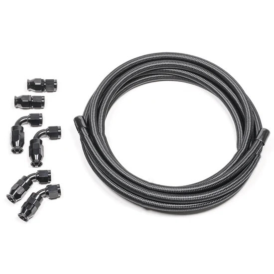 Kit de mangueras universales de PTFE 6AN de carbono negro de Radium Engineering