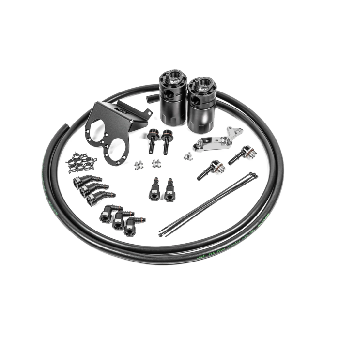 Radium Engineering Dual Catch Can Kit for 2017-2019 Chevrolet Corvette LT1 Dry Sump
