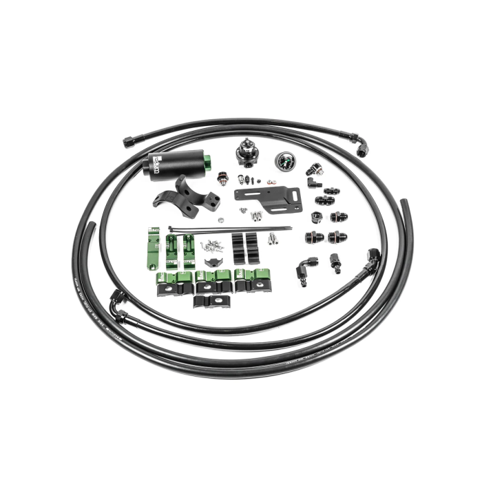 Radium Engineering Microfiber Filter Fuel Pump Hanger Plumbing Kit for Mitsubishi EVO 1-6
