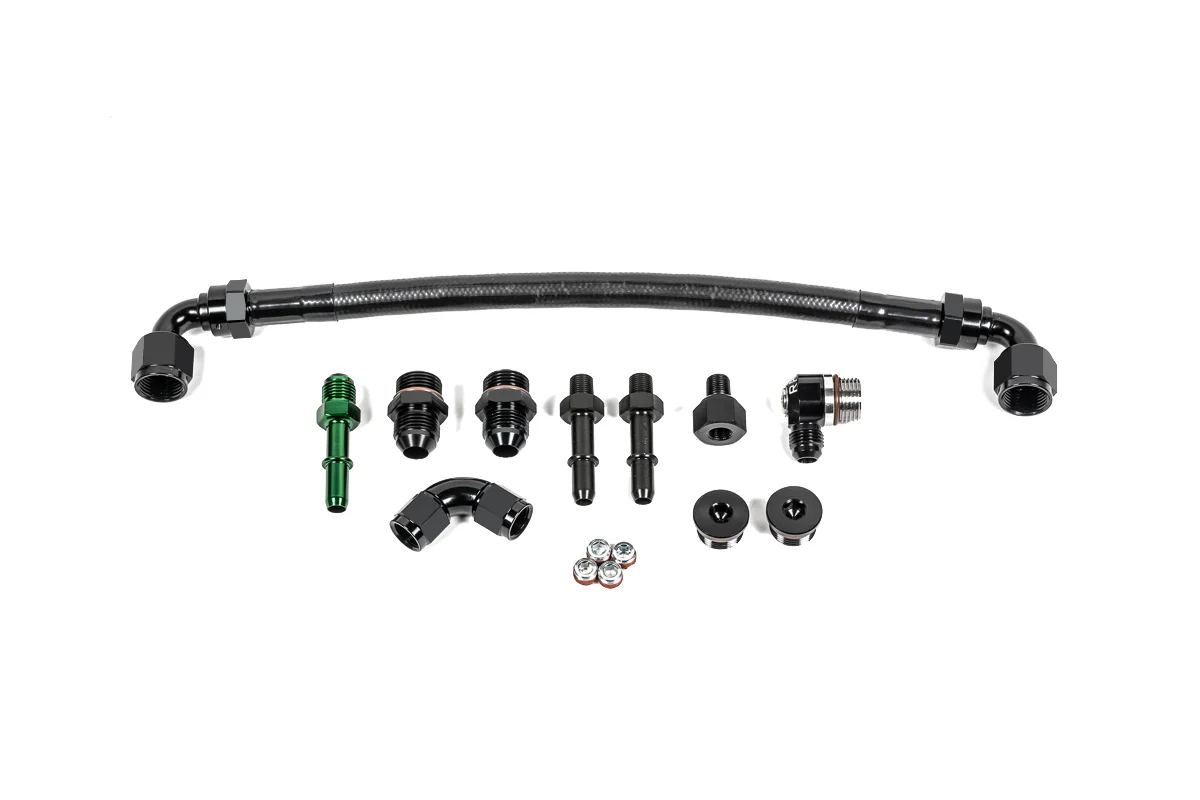 Kit de tuberías para riel de combustible Radium Engineering para Ford Coyote Voodoo