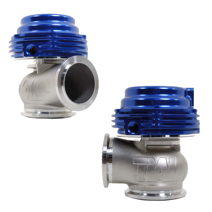 Válvula de descarga Tial MVS de 38 mm, color azul, con todos los muelles.