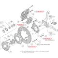 Wilwood 140-12947-D Dynapro 6 Forged 12.19-inch Big Brake Front Brake Kit, Drilled, Black, for Ford