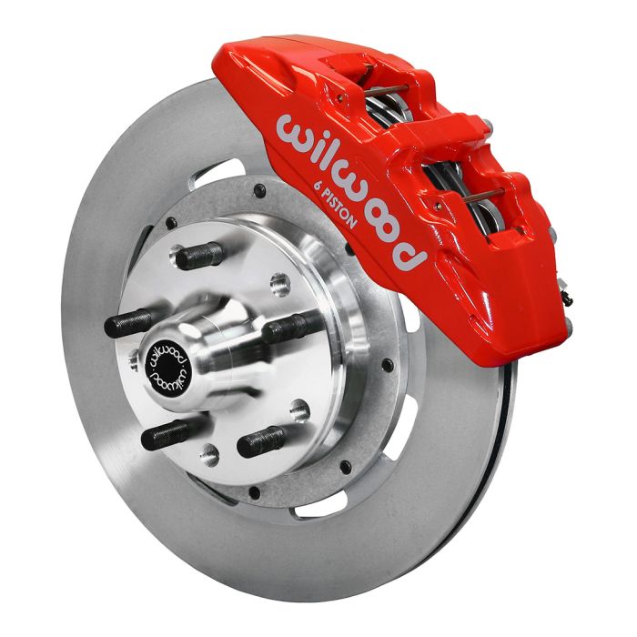 Wilwood 140-12947-R Dynapro 6 Forged Oversize Front Brake Kit, 12.19-inch, Red for Ford