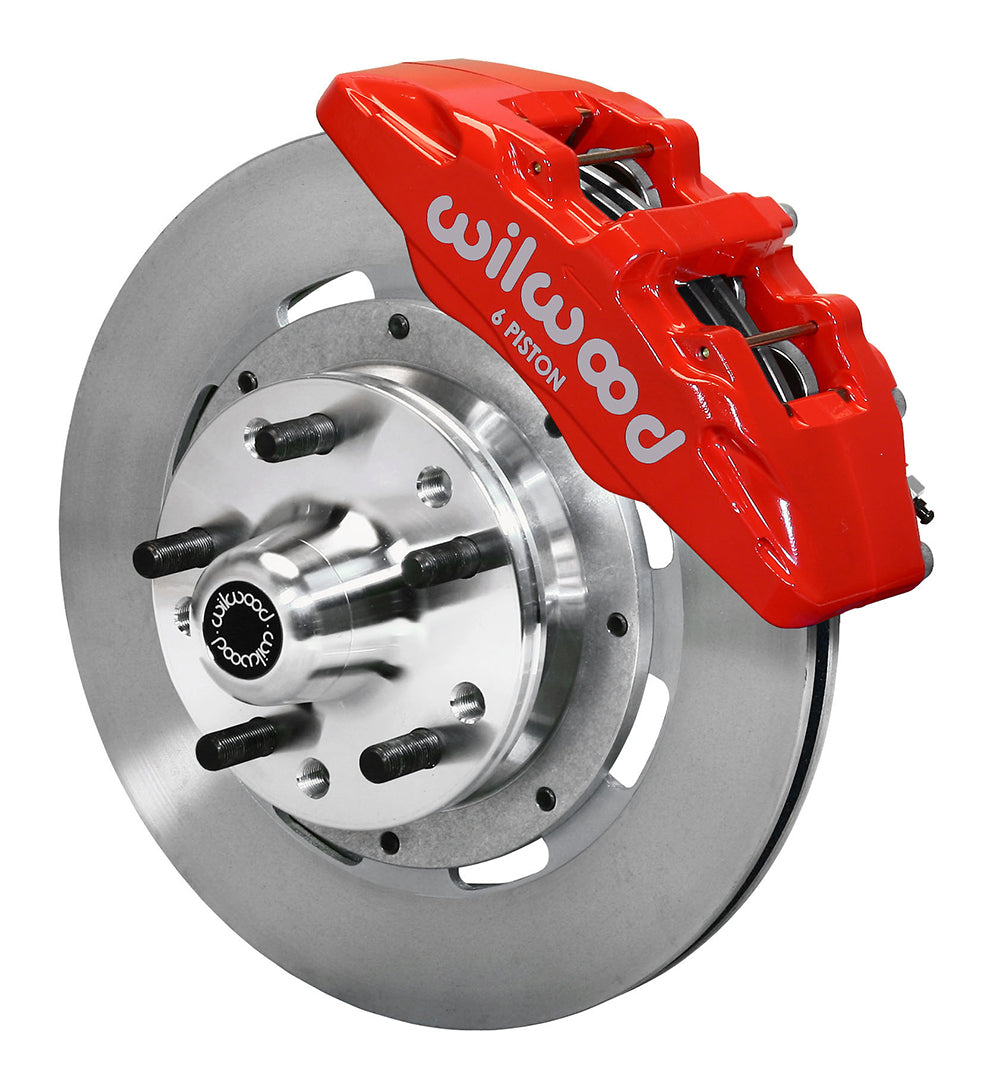 Wilwood 140-12947-R Big brake kit delantero Forged Dynapro 6 12,19 rojo para Ford