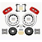Kit de frenos delanteros grandes Wilwood 140-13886-DR AERO6, perforados, rojos, 14.00 para Ford