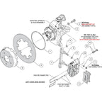 Wilwood 140-17568 NDPR Front Brake Kit for UTV, Black, Compatible with Polaris RZR.