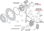 Wilwood 140-17568-DR NDPR Kit de frenos delantero UTV taladrado rojo para Polaris RZR
